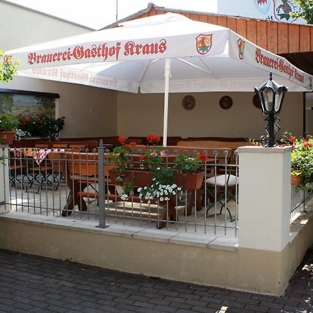Brauerei Gasthof Kraus Hirschaid Exteriör bild