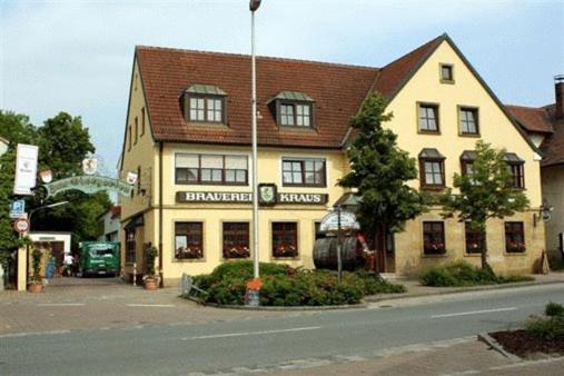 Brauerei Gasthof Kraus Hirschaid Exteriör bild